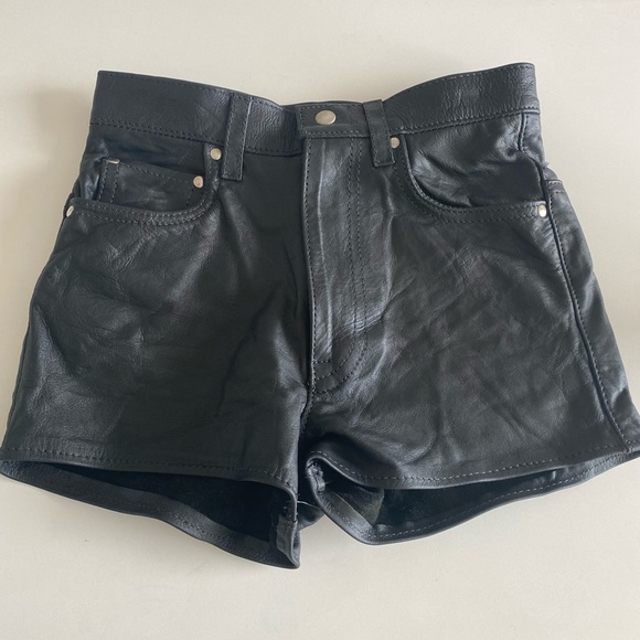 Real Authentic Leather Shorts - Picture 1 of 4